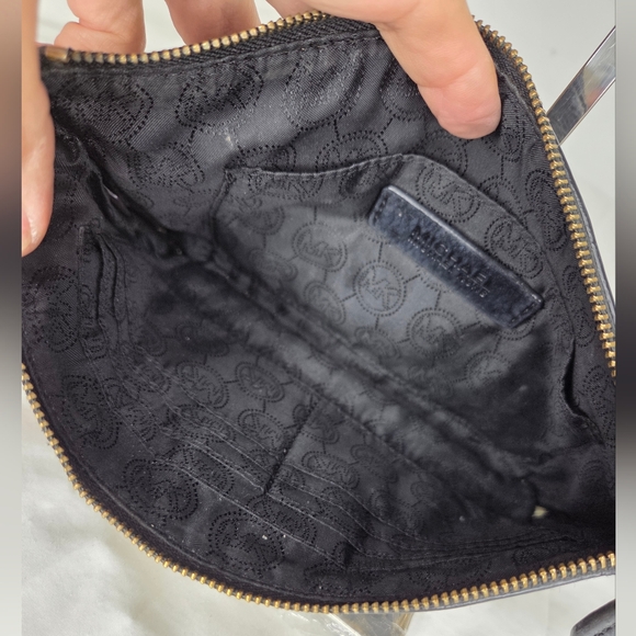 Michael Michael Kors Black and Gold Women's Clutch - Picture 8 of 11